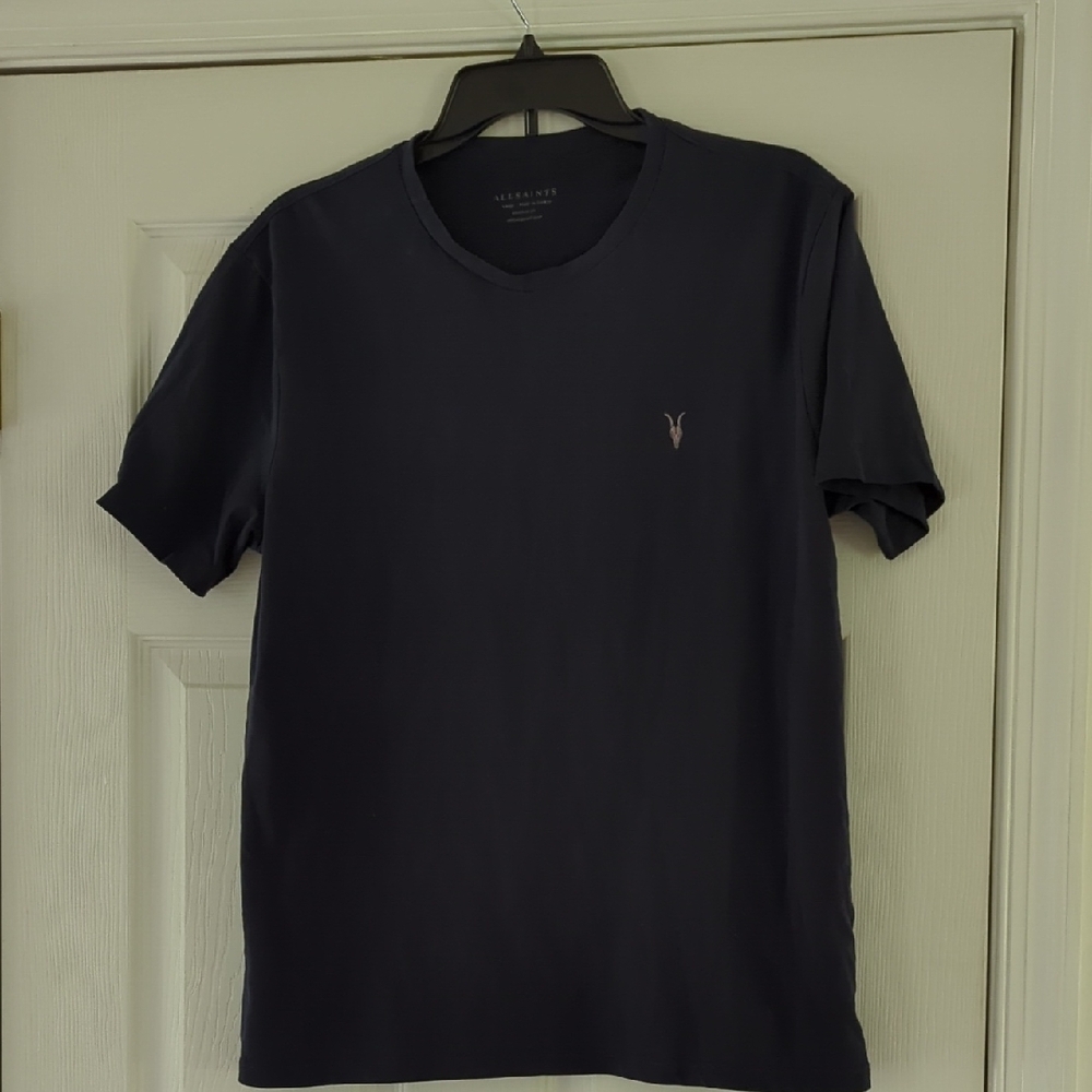 All Saints Navy Tee Shirt